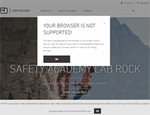 Tablet Screenshot of ortovox.com